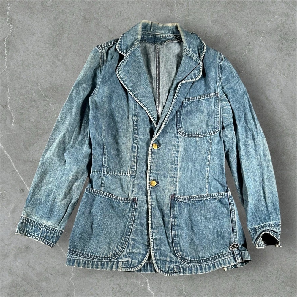 Vintage Women’s Lee Light Blue Denim Blazer Jacket